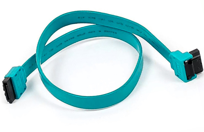 Изображение синего кабеля Monoprice SATA